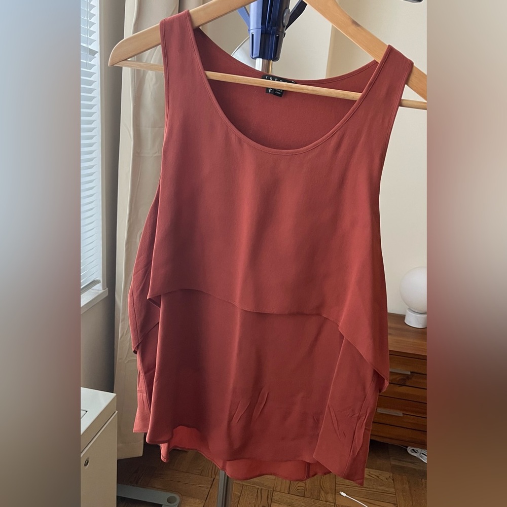 Theory // Sienna Silk Layered Shell // L